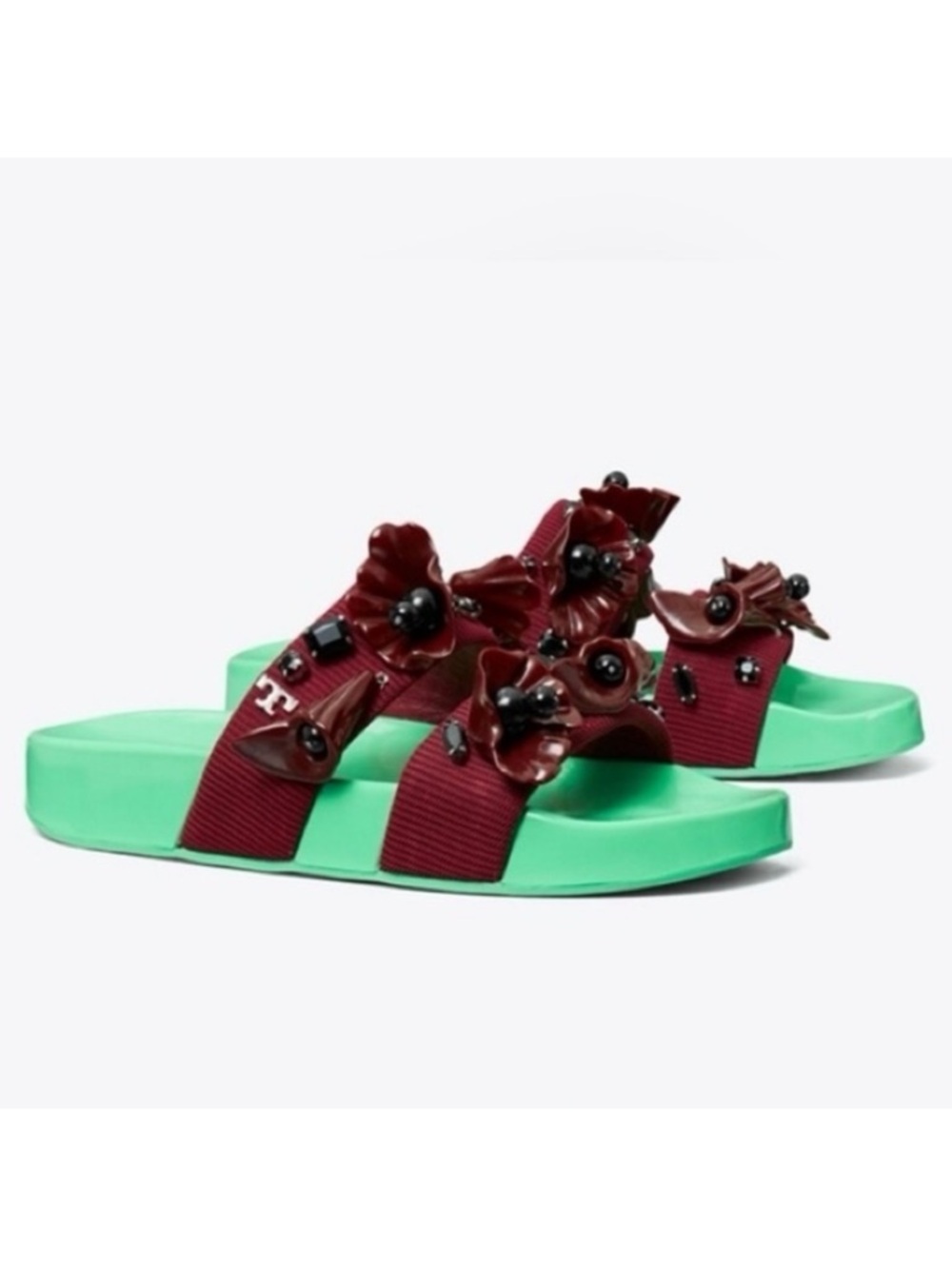 Tory Burch Embellished Pool Slide